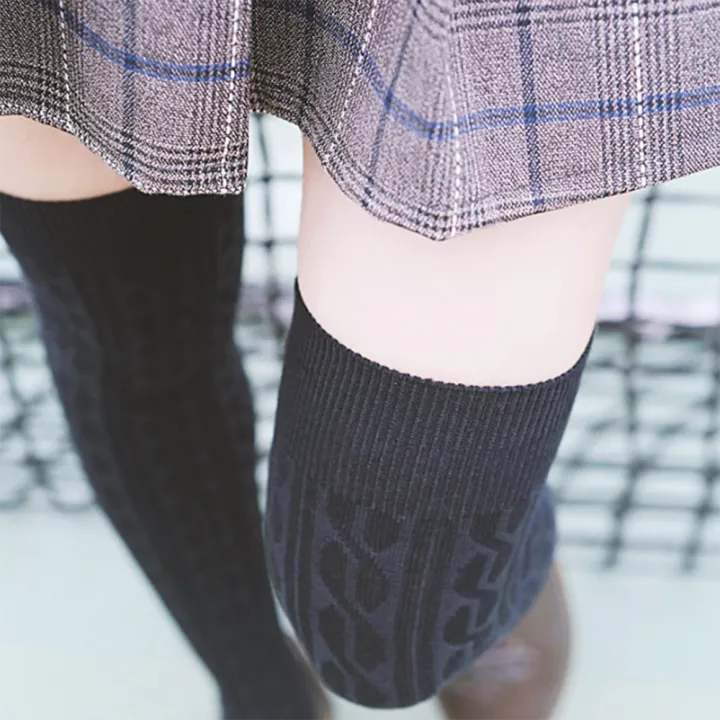 Ladies%20Women%20Knitted%20Thigh-High%20over%20the%20Knee%20Socks%20Solid%20Color%20Winter%20Long%20Stockings%20Women%20Girls%20Warm%20Hosiery%20Socks%20Gifts%20-%20Image%202