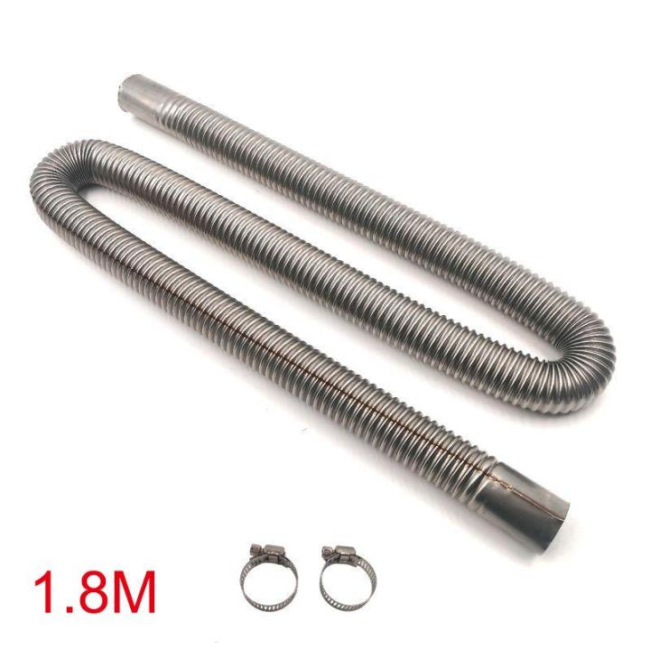 NEW%2060-300cm%20Air%20Parking%20Heater%20Stainless%20Steel%20Exhaust%20Pipe%20Tube%20Gas%20Vent%20Hose%20With%20Hose%20Clamp%20For%20Car%20Heater%20-%20Image%207