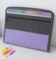 Accordion File Organizer with Safe Zipper, 13 Pocket Expanding File Folder with Front Pencil Pouch,  School Office Supplies. 