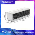 TEUCER Aluminum M.2 SSD Cooler Double Copper Tube Radiator 2280 Solid State Drive Heat Sink. 