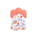 Cartoon Printed Children's Gloves Baby Teether Gloves For Babies Teethers Anti Eating Hand Teething Chewing Toy Baby Mittens. 