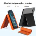 Flexible Phone Stand, Foldable Silicone Bracket Anti-Slip Anti-Fall, Multi-Angle Lazy Holder for Phone Tablet Home Office Travel.