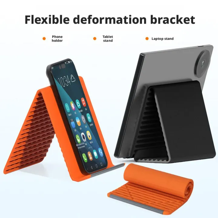 Flexible%20Phone%20Stand,%20Foldable%20Silicone%20Bracket%20Anti-Slip%20Anti-Fall,%20Multi-Angle%20Lazy%20Holder%20for%20Phone%20Tablet%20Home%20Office%20Travel%20-%20Image%202