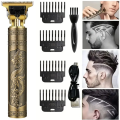 2024 New Vintage T9 Hair Cutting Machine Men's Electric Shaver Rechargeable Hair Trimmer Beard Clipper Barber Hair Cut Hot Sale. 