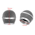 Replacement Metal Microphone Grille Replacing Professional Party Mic Head Part Accessories For Shure Beta58a Wireless Microphone. 