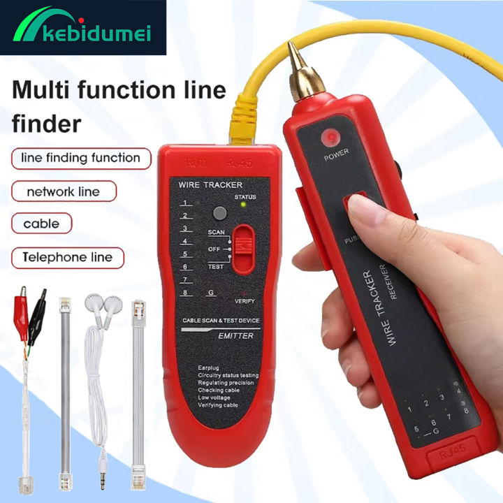Kebidumei Ethernet LAN Network Cable Tester RJ45 RJ11 LAN Line Tester ...