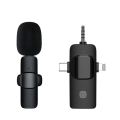 3 IN 1 Wireless Lavalier Microphone Noise Reduction 3.5MM Mini Lapel Mic for IPhone/Android Phone/Camera/Laptop Video Recording. 