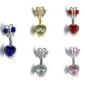 ✨Navel rings premium crystal body jewelry shank size 1.6mm standard shank length 8 mm ￼ total length 2.5 cm. 