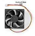 Imported Ups 3 Wire Fan 6*6*2.5cm 12v. 