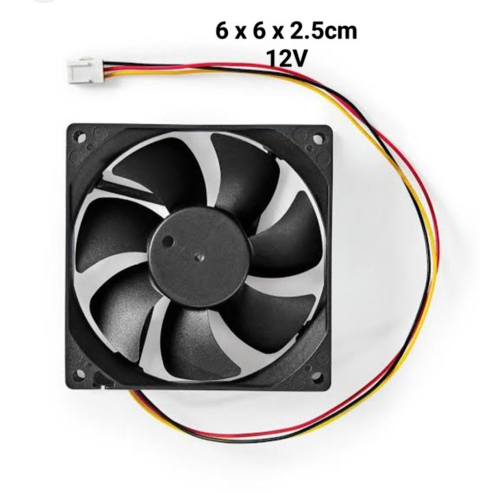 Imported Ups 3 Wire Fan 6*6*2.5cm 12v