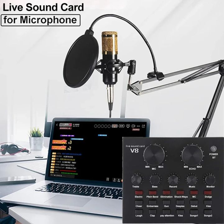 V8%20Sound%20Card%20Audio%20Set%20Interface%20External%20Usb%20Live%20Microphone%20Sound%20Card%20Bluetooth%20Function%20For%20Computer%20Pc%20Mobile%20Phone%20Singin%20-%20Image%204