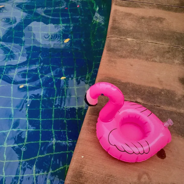 Float Inflatable Drink Cup Holder Pvc Inflatable Water Coaster Party Decor Beach Inflatables Summer Holiday Product