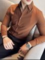 Autumn Long Sleeve Camisas Business Fashion Shirt For Men. 