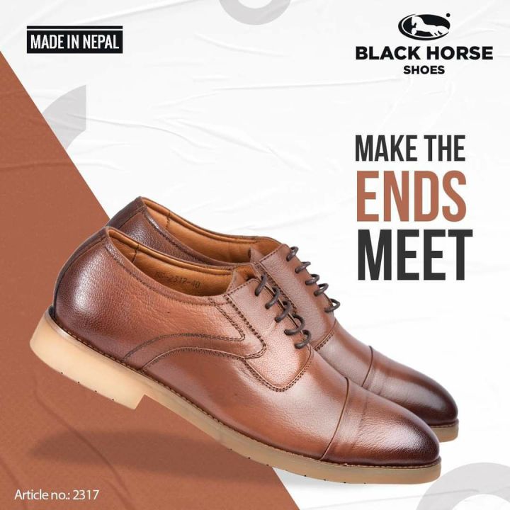 Black Horse Formal Shoes For Men