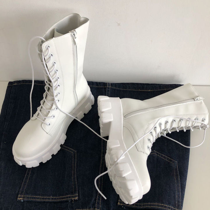 New%20Mid%20Calf%20Boots%20Women%20Autumn%20Winter%20Fashion%20Lace-up%20Ladies%20Chelsea%20Zipper%20Botas%20Mujer%20Boots%20Sports%20Platform%20Heel%20Ladies%20Shoes%20-%20Image%202