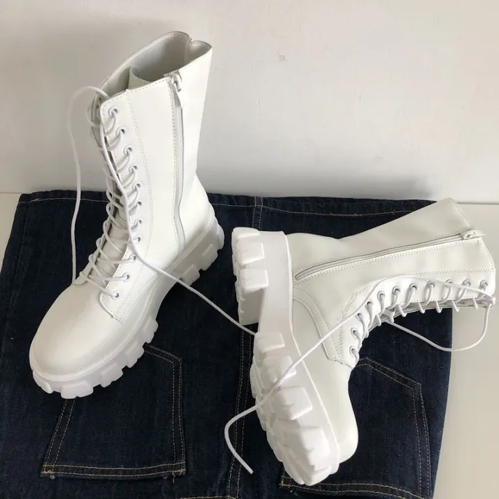 New%20Mid%20Calf%20Boots%20Women%20Autumn%20Winter%20Fashion%20Lace-up%20Ladies%20Chelsea%20Zipper%20Botas%20Mujer%20Boots%20Sports%20Platform%20Heel%20Ladies%20Shoes%20-%20Image%202