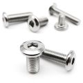 M2 M2.5 M3 M4 M5 M6 M8 Large Flat Hex Hexagon Socket Allen Head Connect Joint Bolt Furniture Rivet Screw 304 A2 Stainless Steel. 
