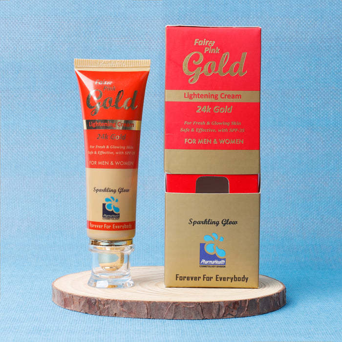 FAIR & PINK GOLD CREAM ( IMPROVES BLOOD CIRCULATION, AND STOPS  WRINKLES AND TANNING )
