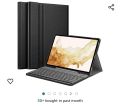 Backlit Keyboard Case for Samsung Tab S8+/S7 Fe/ S7+, Cover with Detachable Illuminated Keyboard for Samsung Tab S7 FE/S7 Plus /S8 Plus, Black. 