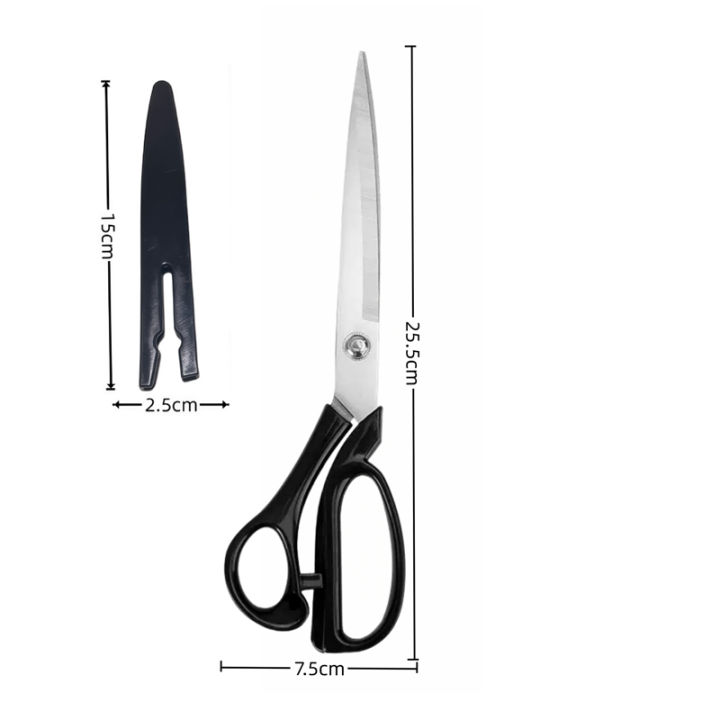 10inch%20Stainless%20Steel%20Black%20Blade%20Rust%20Proof%20Household%20Sewing%20Scissors%20Art%20Scissors%20Fabric%20Cutting%20Scissors%20Tailor%20Scissors%20-%20Image%207