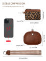 MIYIN Fashion Mini Zipper WristletWallet Women Double Pocket Wristlet Portable KeychainWallet Coin Purse Detachable Small Wallet. 