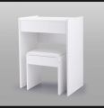 Vanity Dressing Table with Flip Top Mirror and Hidden Storage Box, Makeup Vanity Table Writing Desk with Cushioned Stool, Black/ white. 