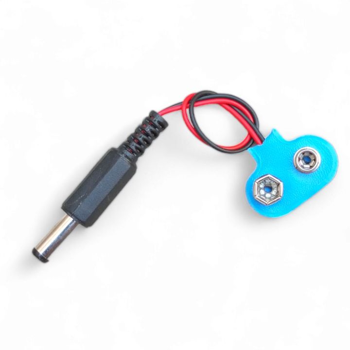 9V Battery Plug Clip With 5.5mm DC Jack Connector For Ardino