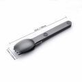 3pcs Magnetic Cutlery Camping Spoon Fork Knife, Portable Travel Picnic Utensils, Lightweight Aluminum Outdoor Eating Tools.