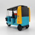 City Three-wheeled Motorcycle Model MOC Building Blocks Vehicle Technical Bricks Birthday  Toys for Kid Boys Children . 