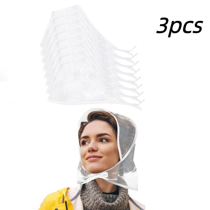 1/3/6pcs,%20Women's%20Rain%20Hat%20with%20Sun%20Visor%20Transparent%20Waterproof%20Scarf%20Plastic%20Hat%20Women's%20Raincoat,%20Reusable%20-%20Image%207