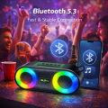 WKSHOP BLUK’S BX-88 Rechargeable Bluetooth Speaker | Powerful Sound | Deep Bass | RGB Lights | Bluetooth 5.3 | Portable Speaker. 
