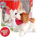Flip Over Puppy - Battery Operated Mechanical Jumping Little Pet Dog For Kids (Box packed). 