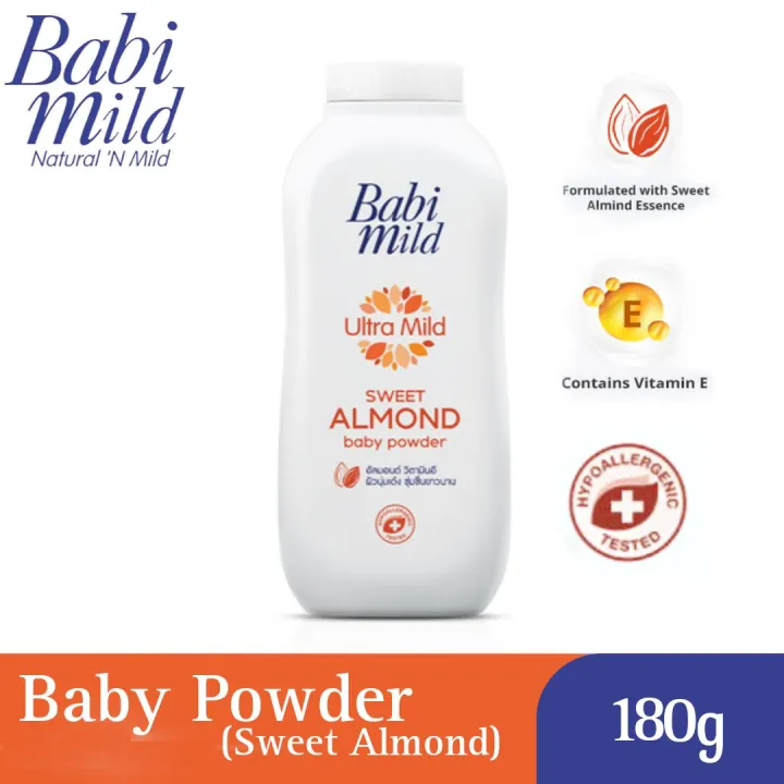 Babi%20Mild%20Baby%20Powder%20,%20Ultra%20Mild%20Sweet%20Almond%20&%20Vitamin%20E%20Family%20180gm%20/Baby%20Mild%20Powder/%20Baby%20Powder/%20Talcum%20Powder/%20Rash%20powder%20-%20Image%202