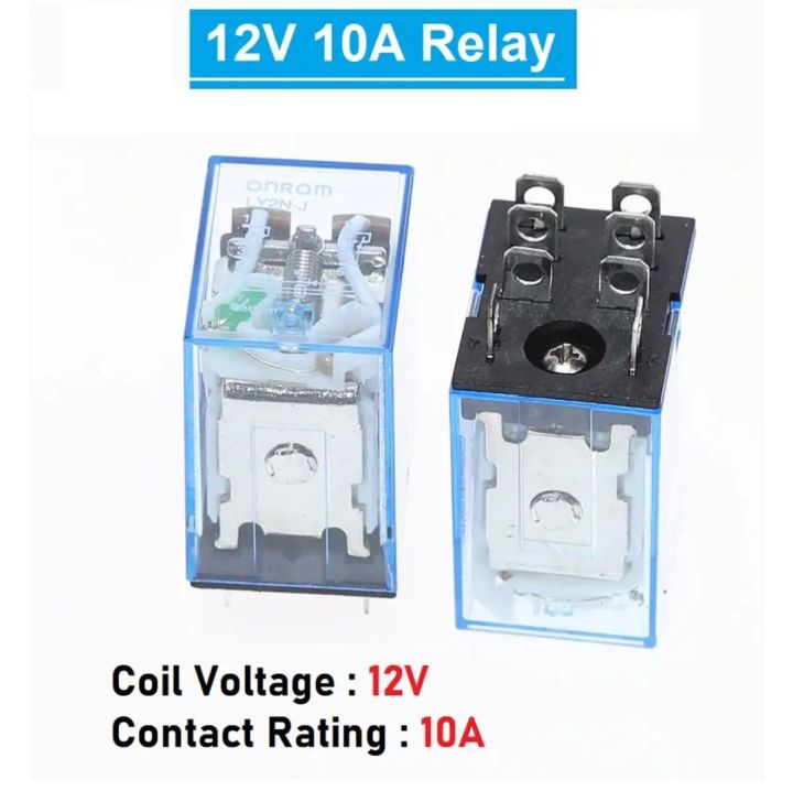 8 Pin 12V Coil 10A Contact DPDT General Purpose Relay 8 pins double ...