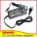 ZY-001 Adjustable DC 24V 3A Power Adapter with LED Voltmeter 775 Motor. 