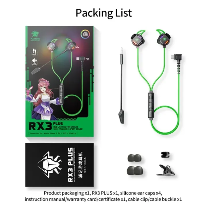 Plextone%20RX3%20PLUS%20Type-C%20Wired%20Gaming%20Earphone%20-%20Image%204