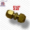 copper pipe extension fitting brass flare union with forged nut 5/16". 