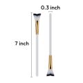 1 pcs Lash Shampoo Curved Brush For Eyelash Extension Cleansing,Soft Makeup Removal Bath Swoop Brush Tools.