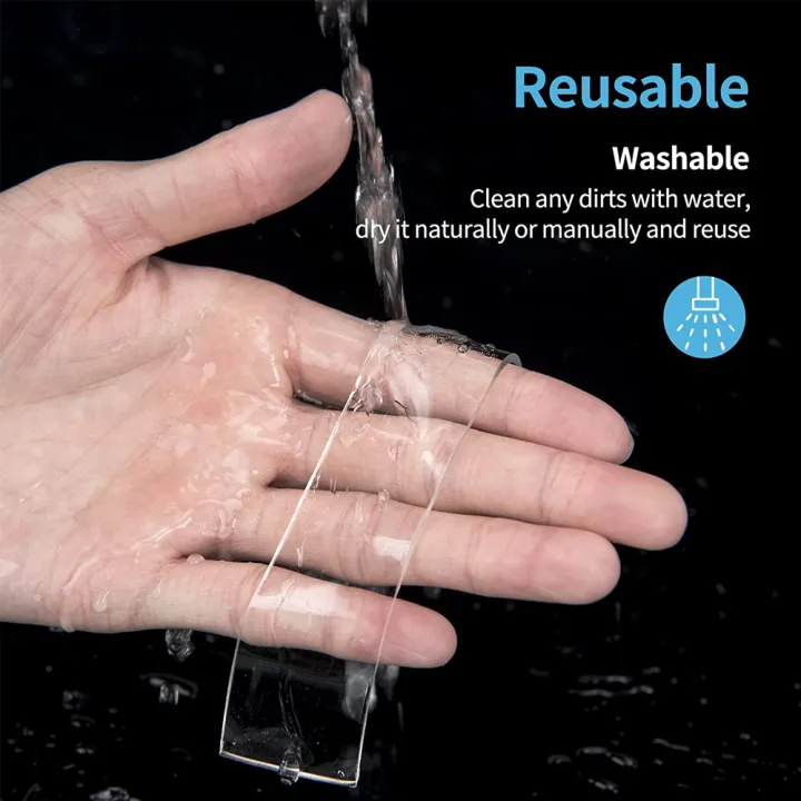 50mm%20Width%20Nano%20Tape%201-5M%20Reusable%20No%20Trace%20Waterproof%20Ultra-strong%20Wall%20Tape%20Strip%20Clear%20Double-sided%20Adhesive%20Mounting%20Tape%20-%20Image%203
