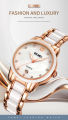 SKMEI 2175 WOMEN CERAMIC ALLOY LUXURY FASHION WATERPROOF WATCH.