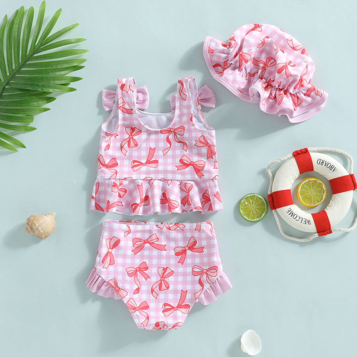 Kids%20Girls%20Bow%203pcs%20Bikini%20Sets%20Cute%20Plaid%20Print%20Sleeveless%20Tank%20Top%20with%20Briefs%20Swimwear%20Ruffle%20Trim%20Swimsuit%20Summer%20Beachwear%20-%20Image%203