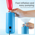Portable Balloon Blower Machine Mini Electric Balloon Pump with Press and Auto Inflate Balloon Inflator Anti-slip Air Pump. 