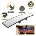 285MM Wide Convex Interior Clip On Rear View Clear Mirror Universal Anti Glare Anti-fog Panoramic Rear View Mirror Curved Mirror. 