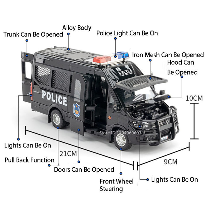 1:24%20Scale%20H2%20Police%20Car%20Toy%20Miniature%20Models%20Alloy%20Diecast%20Doors%20Opened%20Pull%20Back%20Sound%20Light%20SWAT%20Vehicle%20Gifts%20for%20Boys%20-%20Image%202