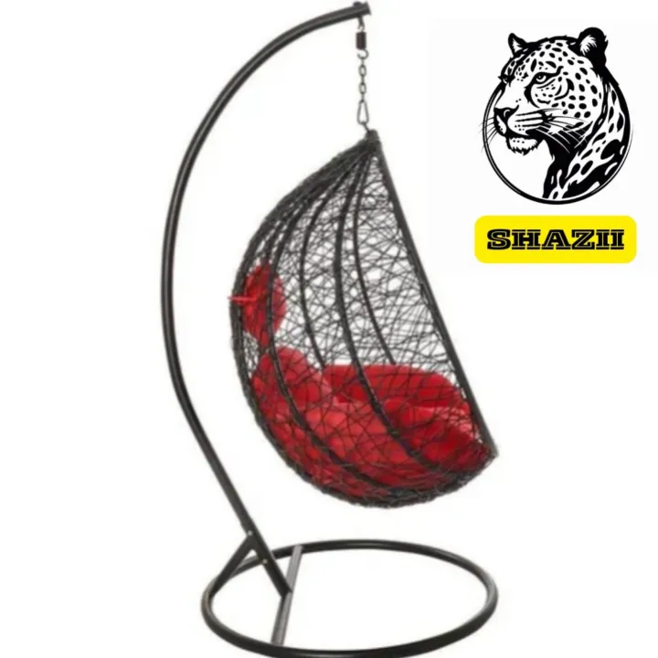 Hanging%20chair%20&%20Hanging%20swing%20With%20stand%20and%204%20red%20cousins%20-%20Image%205