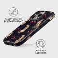 BURGA Cute Jaguar Phone Case for IPhone 16 15 14 13 12 11 Pro Max Plus Luxury Double-layer Back Cover. 