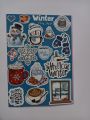 Winter Uncut Sticker Sheet A6 size - 15 x 10 cm. 