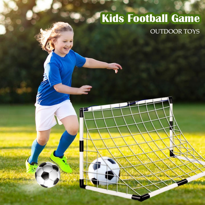Football%20Sports%20Toys%20Game,%20Children's%20Foldable%20Football%20Goal%20with%20Pump%20and%20Ball%20Outdoor%20Lawn%20Soccer%20Training%20%20for%20Kids%20-%20Image%202
