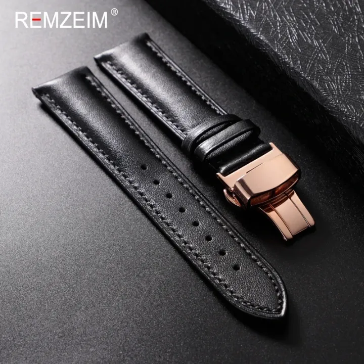 Leather%20Watchband%2018mm%2020mm%2022mm%20Men's%20and%20Women's%20Replacement%20Casual%20Strap%20With%20Automatic%20Butterfly%20Clasp%20Watch%20Strap%20-%20Image%203