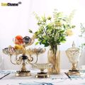 Rotating Dry Fruit Plate Rack Fruit plate living room household modern creative tea table light luxury. 